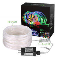 Christmas Decoration 2021 Outdoor Street Garland Winter Festoon Led Tube Rope String Light Plug-Operated 10203050M
