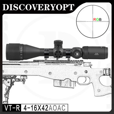 DISCOVERY VT-R 4-16X42AOAC (ของแท้ใหม่เอี่ยม,2023รุ่นใหม่) สายตาโลหะซูมซูมสายตา HD ป้องกันการกระแทกข้ามนก Finder AAA คุณภาพ Metal Sights HD Zoom Anti-shock Cross Bird Sight