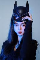 original Halloween Masquerade cos Internet celebrity Catwoman nightclub bar Batman mask photo concave shape mask ins