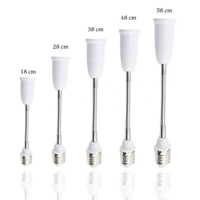 【YF】►﹊  E27 to Bulb Base Socket Extension Lamp Holder Converter  US Plug 18cm/28cm/38cm/48cm/58cm