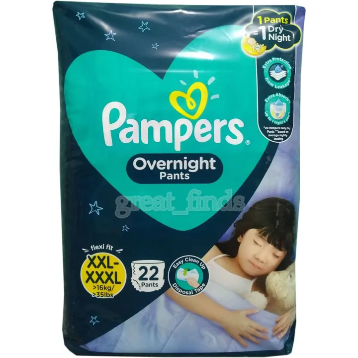 NEW Pampers Overnight Pants XXL-XXXL 22 Pieces | Lazada PH
