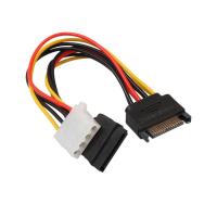 【Online】 Smart Automation 15Pin SATA ชาย4Pin IDE Molex หญิง + SATA Power Cable