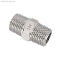 ❧ M14 M20 1/4 3/8 1/2 3/4 BSP NPT Male 304 Stianless Steel Hex Nipple Pipe Fitting Connector Adapter High Pressure Gauge