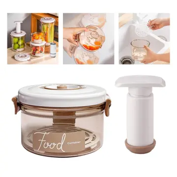 SEATAO Glass Food Storage Containers Preserve Marinate Vacuum Sealer  Airtight Storage Containers with Lids Meal Prep