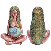 Mother Earth Goddess Art Statue Healing Chakra Meditation Mythic Mother Gift Home Accessories Gaia Statue Estatua temática