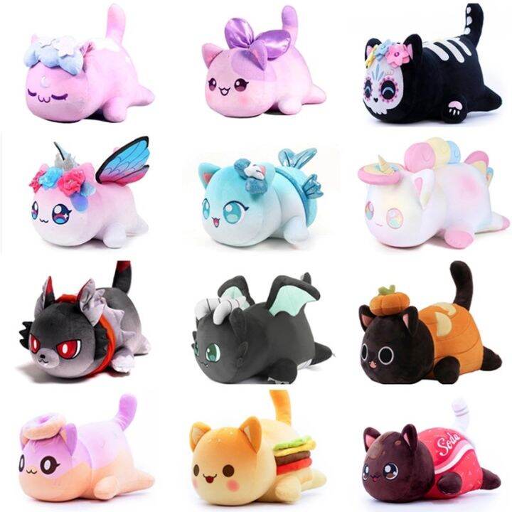 【Ready Stock】 Cute Meows Aphmau Plush Doll Aphmau Mee Meow Food Cat ...