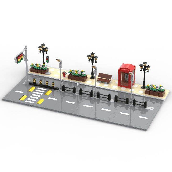 MOC Blocks City Friends Building Blocks Street View Constructor Bricks ...