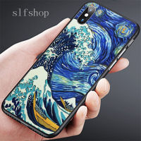 iPhone 4 4S 5 5S 5C 6 6S 7 8 Plus SE SE1 SE2 XS Max 230806 Black soft Phone case van gogh starry night