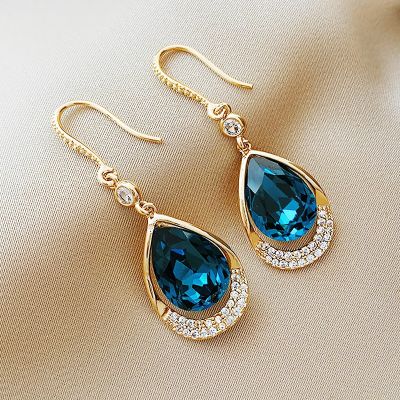 Stylish Earrings New Fashion Drop Hanging Earrings Women - New Fashion Blue Water - Aliexpress