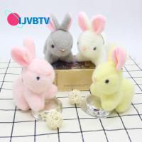 IJVBTV แบบนิ่มสุดน่ารักวันเกิดตุ๊กตาสัตว์ยัดนุ่นพวงกุญแจจี้กระเป๋าเด็กผู้หญิงพวงกุญแจกระต่ายผ้ากำมะหยี่พวงกุญแจกระต่ายตุ๊กตากระต่ายผ้ากำมะหยี่ขนยาวจี้ตุ๊กตากระต่ายของเล่นพวงกุญแจ