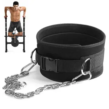 Weight Lifting Dip Belt Gym Waist Strength Training Fitness Pull