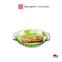 240460 Kitchen Classic 9" Tempered Glass Deep Pie Plate ชามพายแก้วเทมเปอร์ทรงเหลี่ยมอบ/เสิร์ฟคิทเช่นคลาสสิค