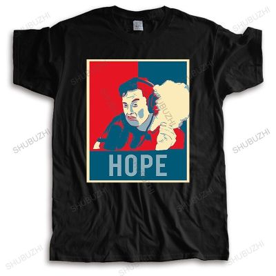 เสื้อยืดโอเวอร์ไซส์เสื้อยืดแขนสั้น พิมพ์ลาย Elon Musk Smoking Hope แฟชั่นฤดูร้อน สําหรับผู้ชายS-4XL  148M