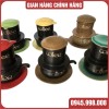 Phin cà phê gốm nhiều màu 6 chi tiết gồm 1 cốc,1 thân phin, 1 lõi,1 đĩa lót - ảnh sản phẩm 1