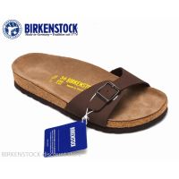 COD 【Original】Birkenstock Madrid Mens/Womens Classic Cork Frosted Brown Slippers 34-44