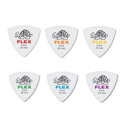 Dunlop FELX 456 Electric Guitar Pick Bass Accessories Guitar Triangle Guitar Pick 0.5/0.6/0.73/0.88/1.0/1.14mm