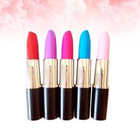 Ink Pen Refills Pen Pens Ballpoint Lipstick Writing Ink Gel Point Fine Creative Novelty Stationery Black Ball Cute Sign Women Pens