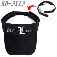 DEATH NOTE หมวกกันน็อคลายอนิเมะ,หมวกสแนปแบคปรับได้เรียบง่ายสีพื้นหมวกมียอดแหลมกลางแจ้งใส่ได้ทุกโอกาส