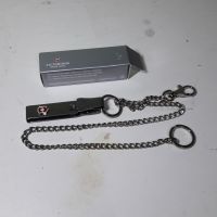 Victorinox 4.1860 X1 BELT HANGER W CHAIN OXED SWISS MADE Key Chain Key Ring