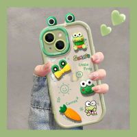 เคสมือถือกบสามมิติรุ่นใหม่ for 14131112promax เคสซิลิโคนนิ่ม