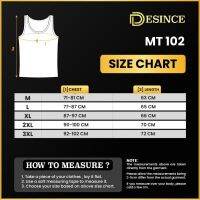 DESINCE Men Tank Top Cover Shoulder Singlet Casual Plain Undershirt Inner Gym Casual Baju Lelaki MT 102