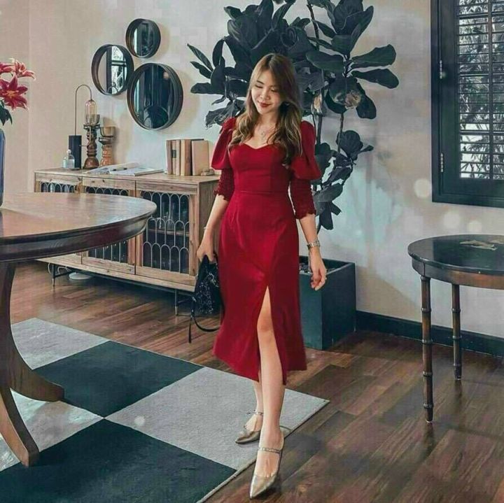 Váy 2 dây caro buộc nơ vai 626