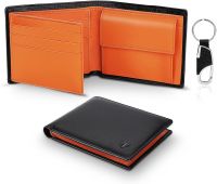 （Layor wallet）  TEEHON กระเป๋าสตางค์หนังแท้ผู้ชาย Slim RFID Purse Card Holder Coin Pocket Wallet Man