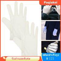 Paqiakoi ถุงมือถุงมือผ้าไมโครไฟเบอร์ 6 คู่ถุงมือตรวจสอบเครื่องประดับสำหรับร้านขายเครื่องประดับ