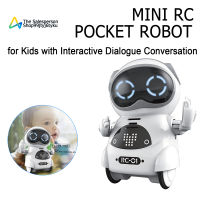 Mini RC Pocket Robot for Kids with Interactive Dialogue Conversation, Voice Recognition, Chat Record, Singing&amp; Dancing