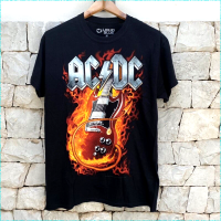 เสื้อยืดลำลองฤดูร้อน ACDC เสื้อยืดฝ้ายฤดูร้อน