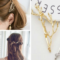 1 Pcs Fashion Vintage Metal Gold Silver Tree Branch Hair Clips Barrettes Hairpins Headwear Hair Pins Hair Accessories for Women