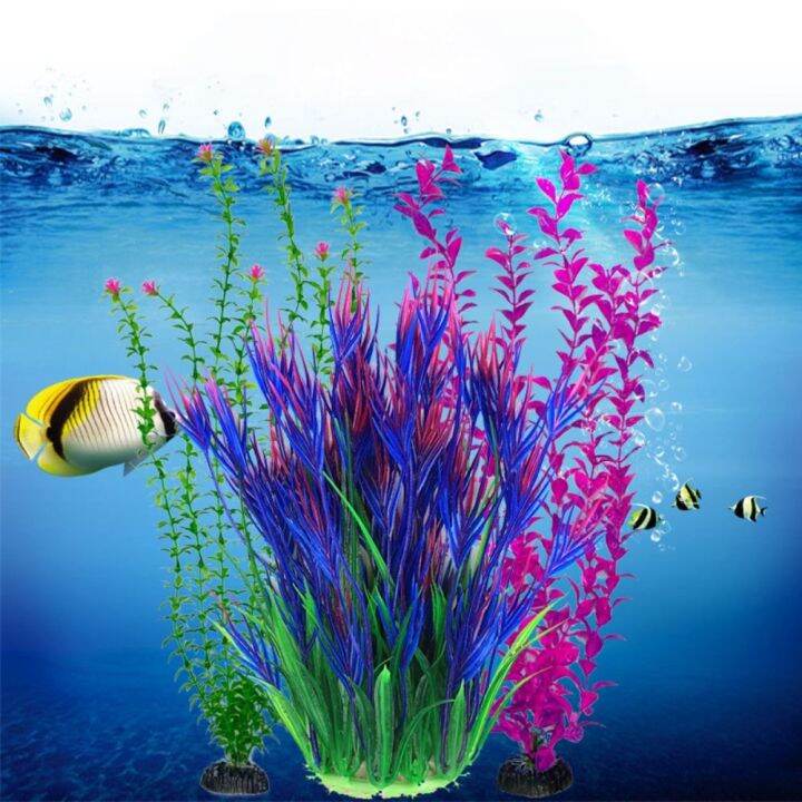 HGII Plastic Fake Decorative Artificial Fish Tank Accessories Aquatic