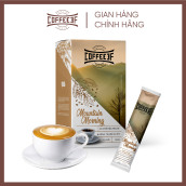 Cafe hoà tan Cappucino kem sữa Mountain Moning - Coffee3F (hộp 10 gói x 16g)