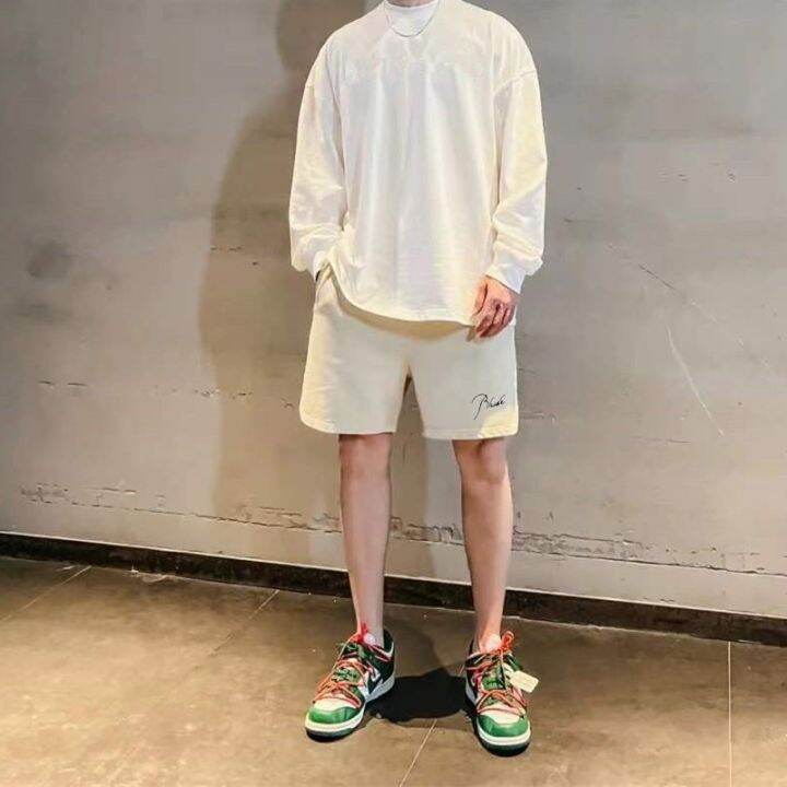 claribelzi-rhude-2022-ใหม่-กางเกงขาสั้น-ผ้าฝ้าย-เหมาะกับการวิ่ง-เล่นกีฬา-เพาะกาย-สําหรับผู้ชาย