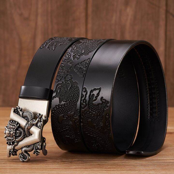 new-male-china-dragon-belt-cowskin-genuine-leather-belt-for-men-carving-dragon-pattern-automatic-buckle-belt-strap-for-jeans