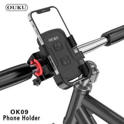 OUKU OK-09 phone holder Bicycle &amp; motorcycle universal holder ขาตั้งจับมือถือ ยึด จักรยาน &amp; มอเตอร์ไซต์
