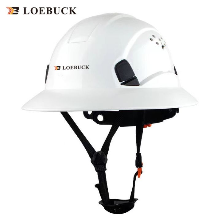 loebuck-หมวกนิรภัยพร้อมหุ้น-topi-keselamatan-kledar-กว้างเต็มปีกแข็งที่มีน้ำหนักเบาที่มีความแข็งแรงสูงทำงานหมวกก่อสร้างรถไฟโลหะเหมืองแร่เหมือง