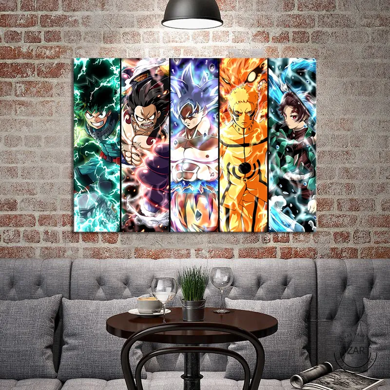 Anime Canvas Wall Art Naruto Dragon Ball One Piece Kids Room Decor ▻   ▻ Free Shipping ▻ Up to 70% OFF