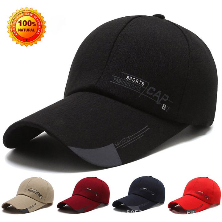 พร้อมส่งจากไทย-หมวกแก๊ปเบสบอล-หมวกแก๊ปฮิบฮอบ-หมวกสปอร์ต-sport-cap-3-สี-รอบหัว-56-60-cm