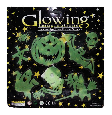 แผ่นติดผนังหรือเพดานเรืองแสงสำหรับเด็ก ผีฮัลโลวีนสุดสยอง Glow in the Dark sticker for kids Hallow Halloween