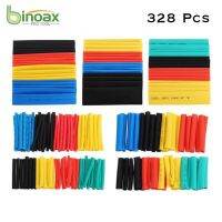 Binoax 328 Pcs 2:1 Heat Shrink Tubing Kit 5 Colors 8 Sizes Assorted Sleeving Tube Wrap Cable Wire Kit for DIY Cable Management