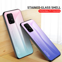 Samsung Galaxy S10 Lite Case Samsung S10lite กระจกนิรภัยเคสแข็งสีไล่โทนสีกันกระแทกโทรศัพท์ฝาหลังปลอก