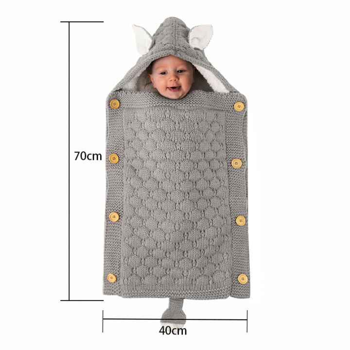 baby-stroller-sleeping-bags-newborn-swaddle-wrap-sleepsack-winter-envelope-infant-kid-button-knit-crochet-solid-warm-sleep-sack