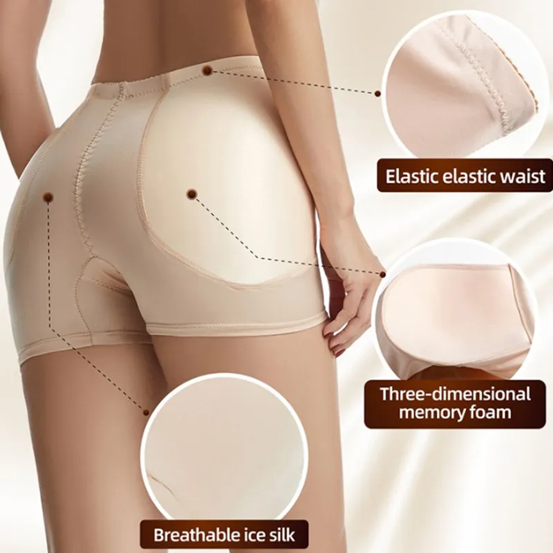 High Waist Women Padded Seamless Butt Lifter Buttocks Enhancer