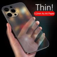 Ultra Thin Soft PP Case Compatible for iPhone 14 13 Pro Max 14 Plus 13 Mini Matte Hard Back Translucent Clear Slim Cover