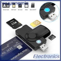 Wuyangmin UTHAI สมาร์ทเครื่องอ่านการ์ดซิม USB X02สำหรับบัตรธนบัตร CAC ID ซิม SD TF Micro SD