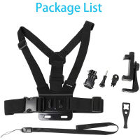 Mobile Phone Chest Strap Mount,Harness Strap Holder Universal Cell Phone Clip for Action Camera POV Gopro Samsung iPhone etc