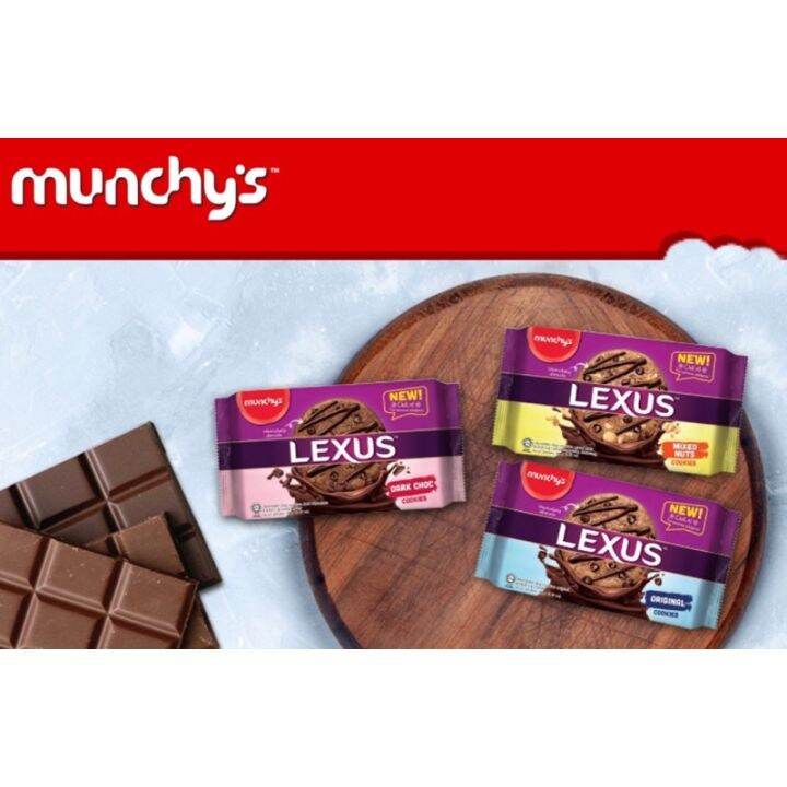 [NEW] Munchy’s LEXUS Chocolate Chip Cookies Dark Choco, Original and