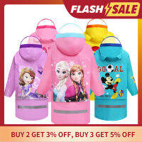 Frozen kids Raincoat Oxford cloth Children Anna El-sa Pooh Bear Kids Girls Rainproof Poncho Boys Rainwear Baby Rainsuit Gifts