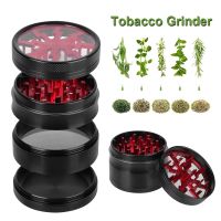 ┅ 63MM 4-layer Grinder Herb Cutter Aluminum Alloy Spice Cutter Latest Lightning-Shaped Transparent